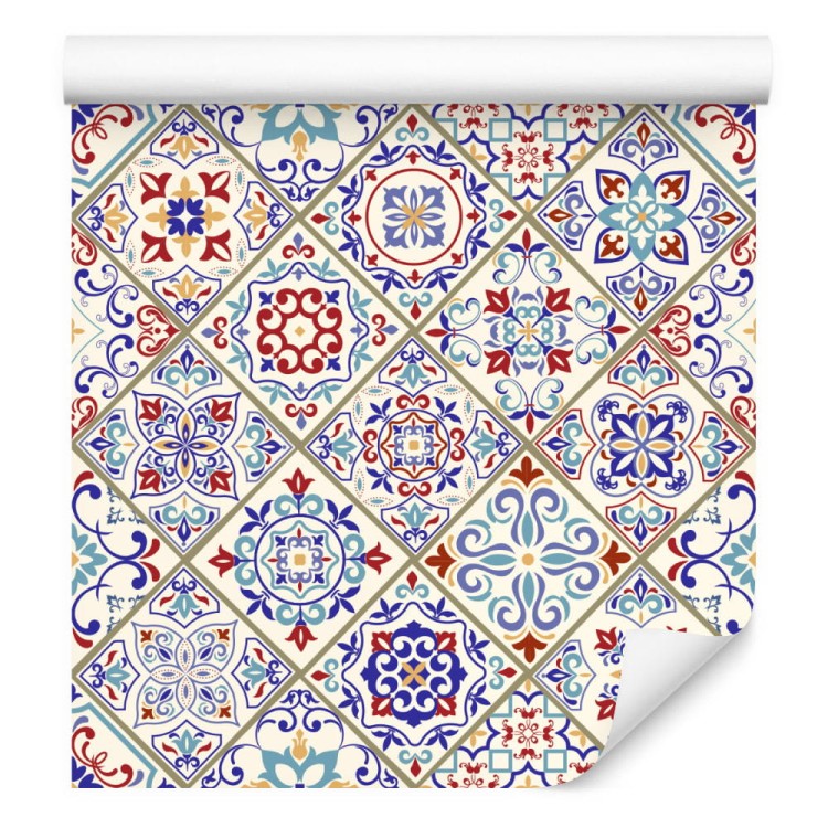 Tapeta Kafelki, Kolorowa Mozaika, Jadalnia