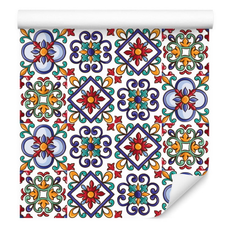 Tapeta Do Kuchni, Jadalni Kolorowa Mozaika, Wzory