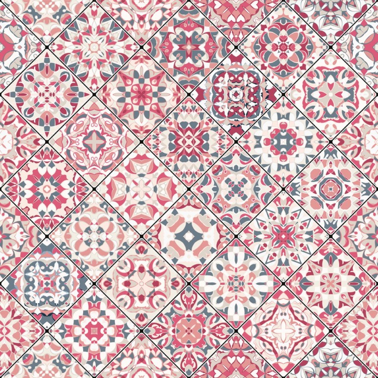 Tapeta Kolorowa Mozaika W Orientalnym Stylu