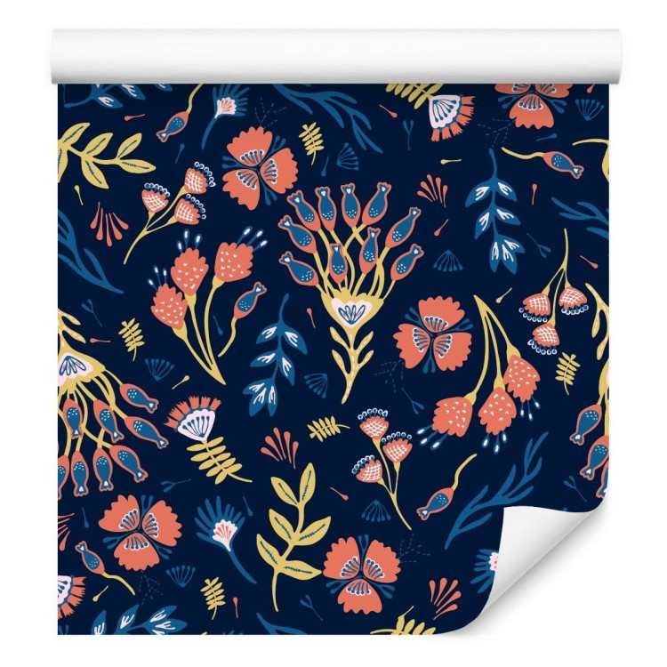 Tapeta Kwiaty Polne W Stylu Boho