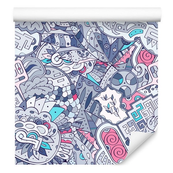 Tapeta Graffiti W Pastelowych Kolorach