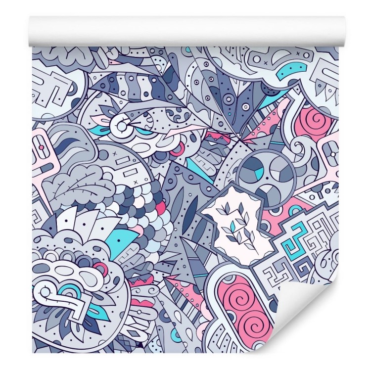 Tapeta Graffiti W Pastelowych Kolorach