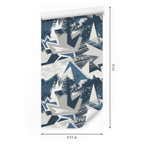 Tapeta Graffiti W Stonowanych Kolorach