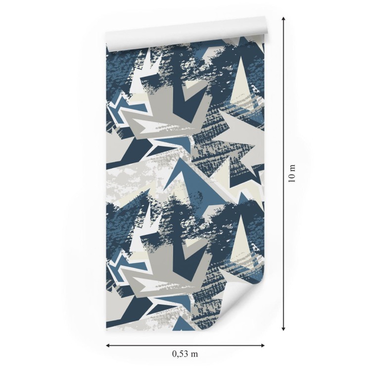 Tapeta Graffiti W Stonowanych Kolorach