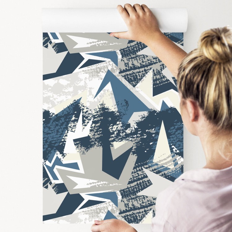 Tapeta Graffiti W Stonowanych Kolorach