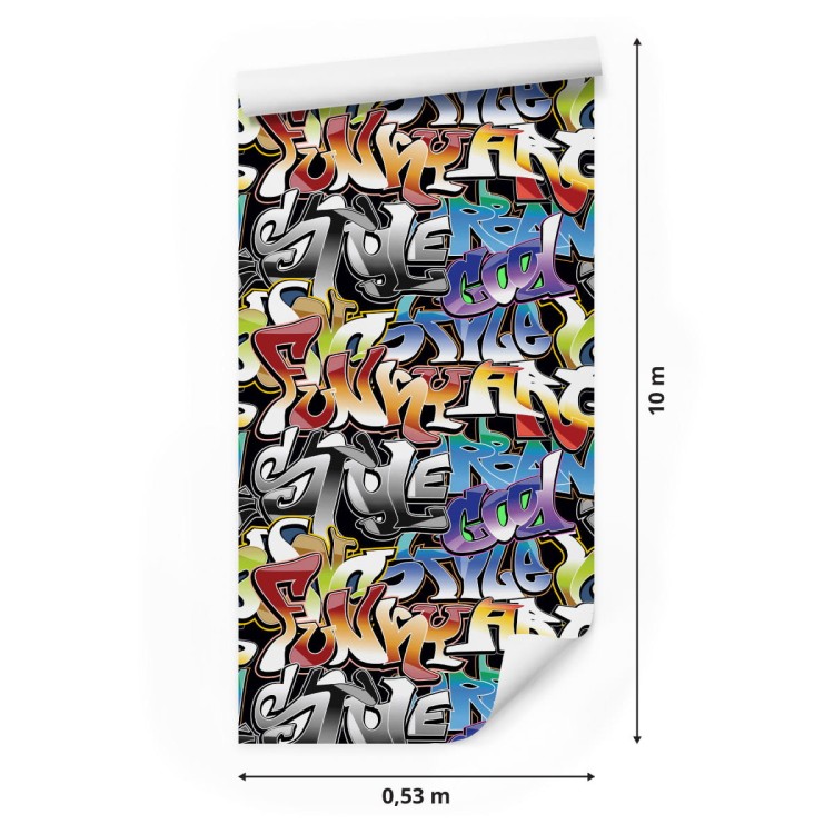 Tapeta Graffiti W Wielu Kolorach