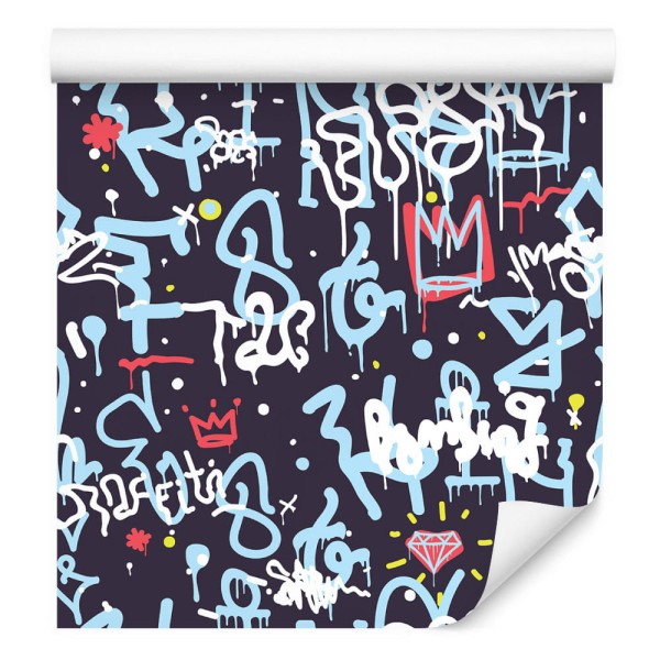 Tapeta Graffiti Z Diamentami