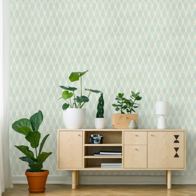 Tapeta Delikatny Wzór W Stylu Retro