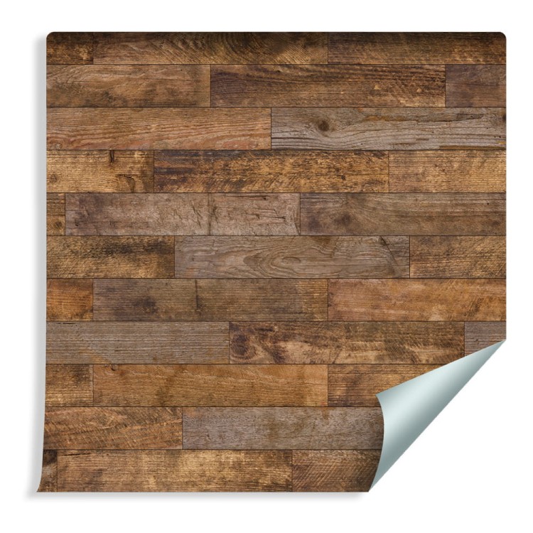 Tapeta Rustykalne Poziome Deski Drewniane