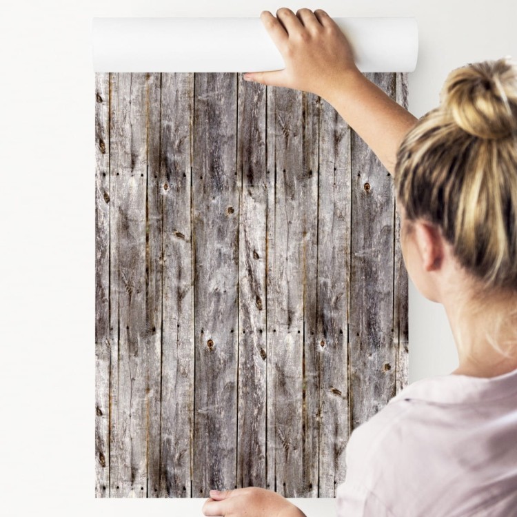 Tapeta Deski Drewniane Pionowe