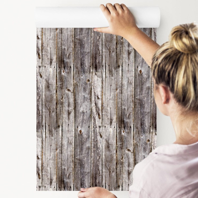 Tapeta Deski Drewniane Pionowe