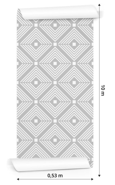 Tapeta Geometryczne Wzory W Odcieniach Szarości