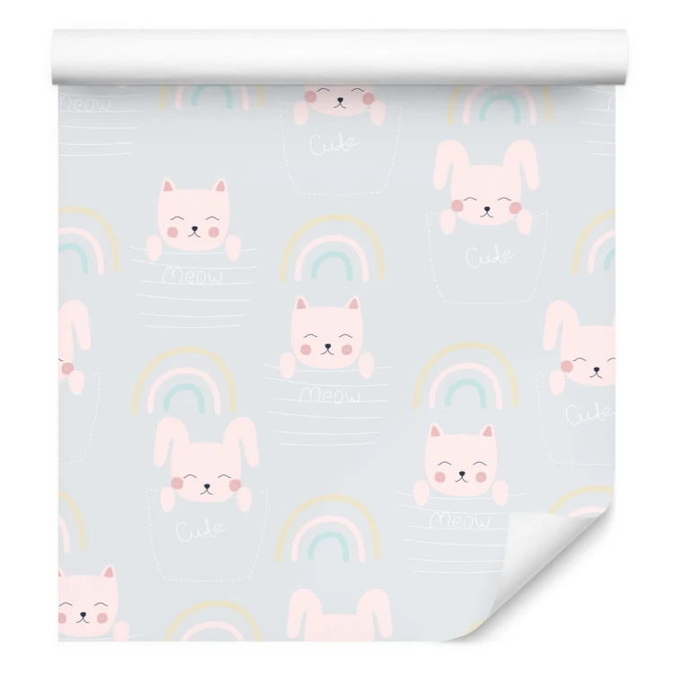 Tapeta Koty Z Tęczą