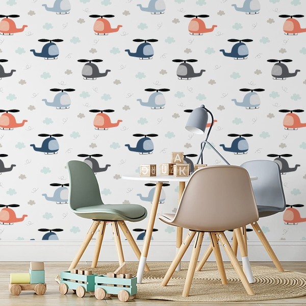 Tapeta Urocze Helikoptery Z Chmurami