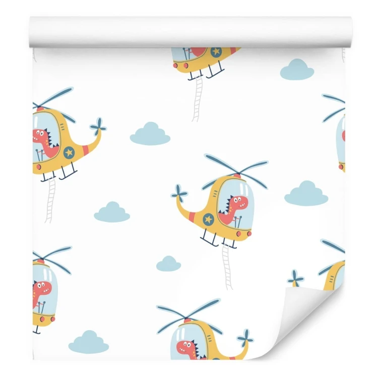 Tapeta Dinozaury W Helikopterach