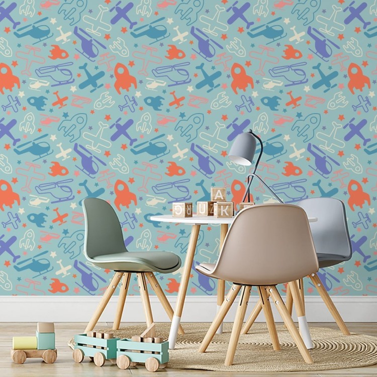 Tapeta Bajkowe Rakiety, Samoloty I Helikoptery