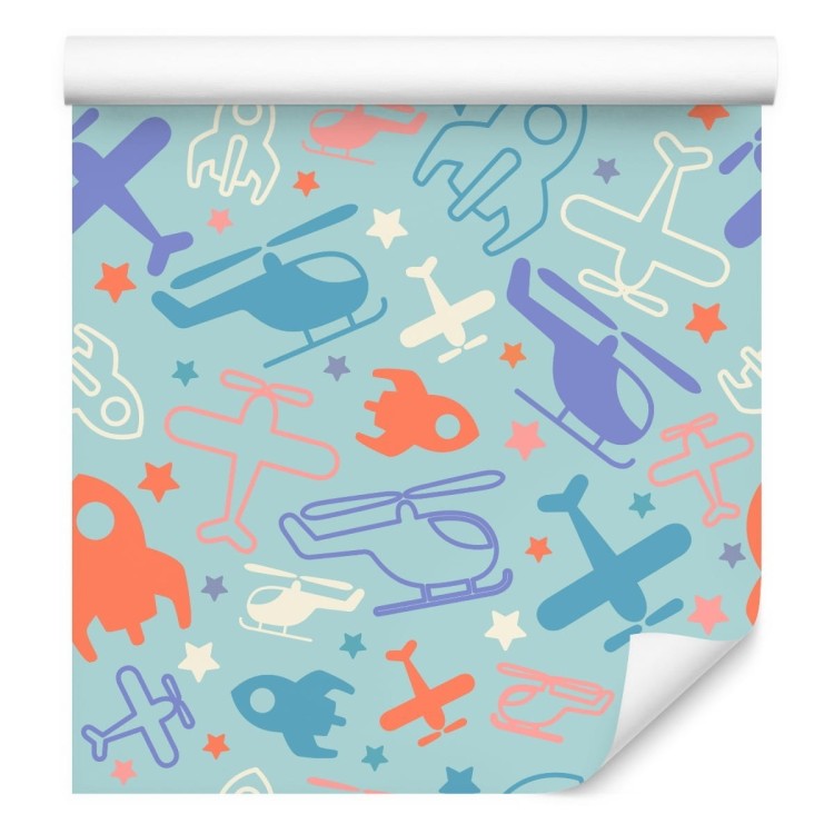 Tapeta Bajkowe Rakiety, Samoloty I Helikoptery