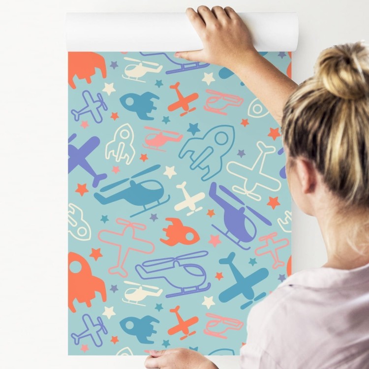 Tapeta Bajkowe Rakiety, Samoloty I Helikoptery