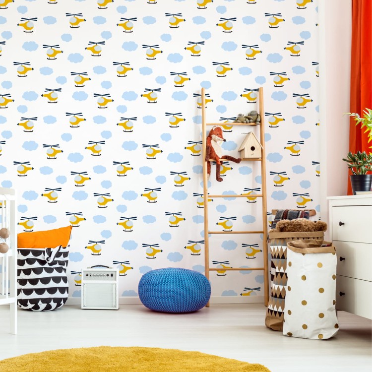 Tapeta Bajkowe Helikoptery Z Chmurami