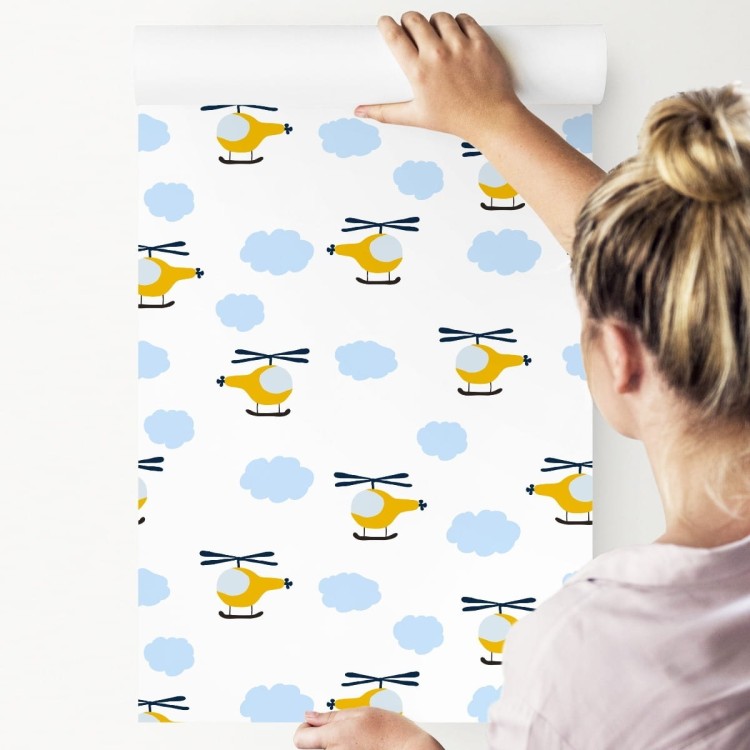 Tapeta Bajkowe Helikoptery Z Chmurami