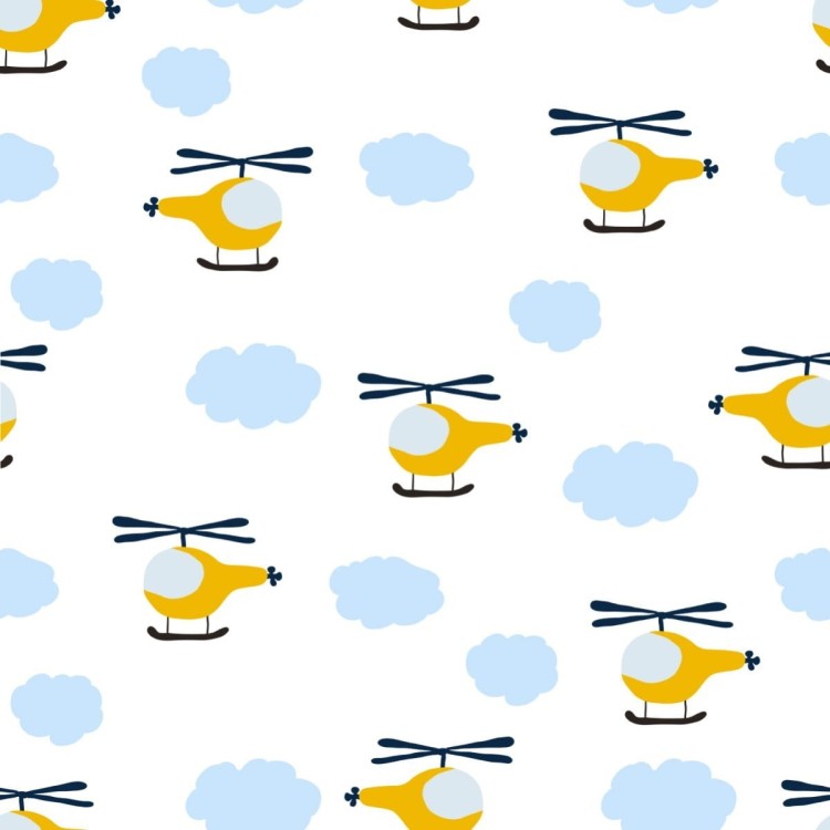 Tapeta Bajkowe Helikoptery Z Chmurami