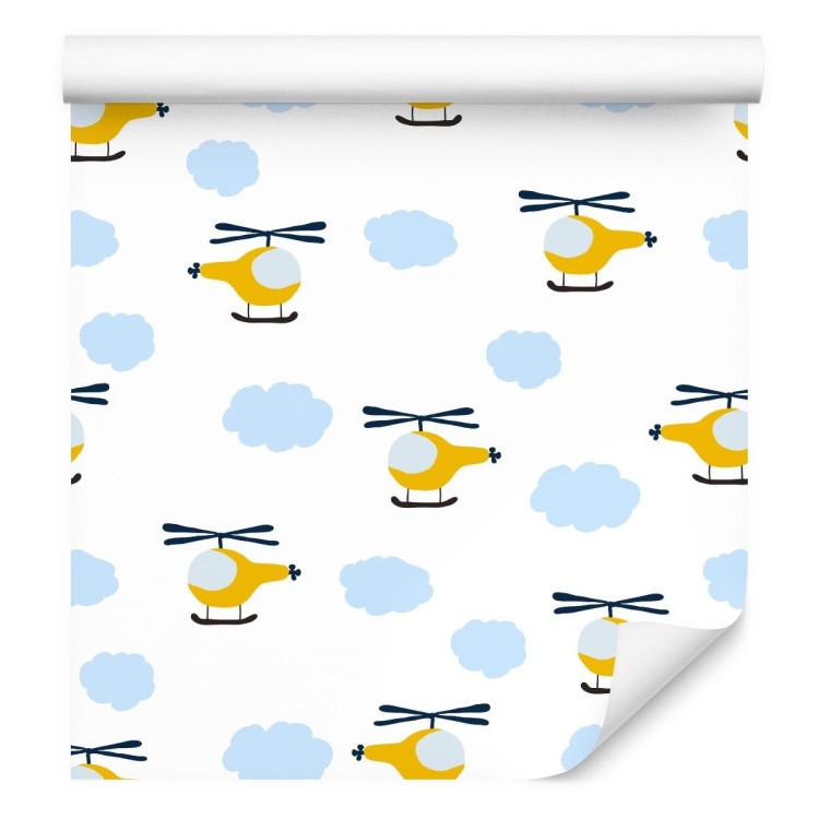 Tapeta Bajkowe Helikoptery Z Chmurami