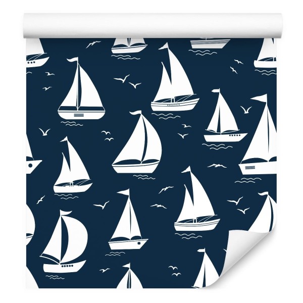 Tapeta Sylwetki Żaglówek