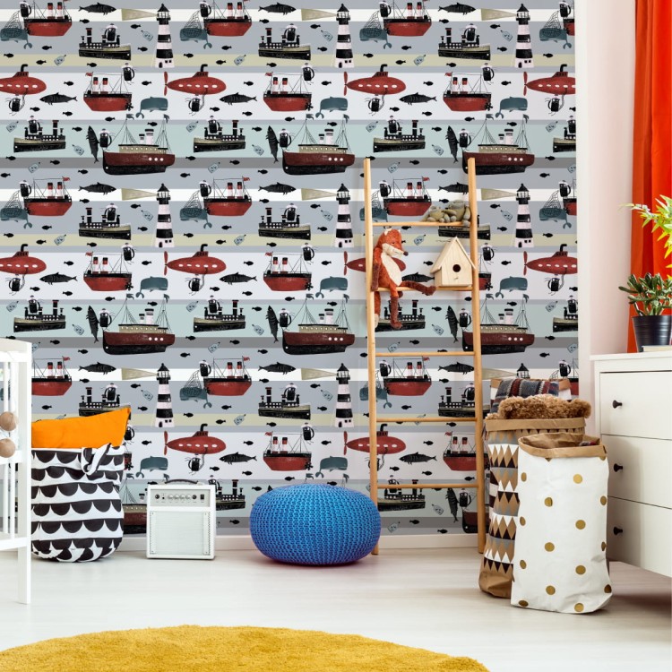 Tapeta Bajkowe Zwierzątka Na Statkach