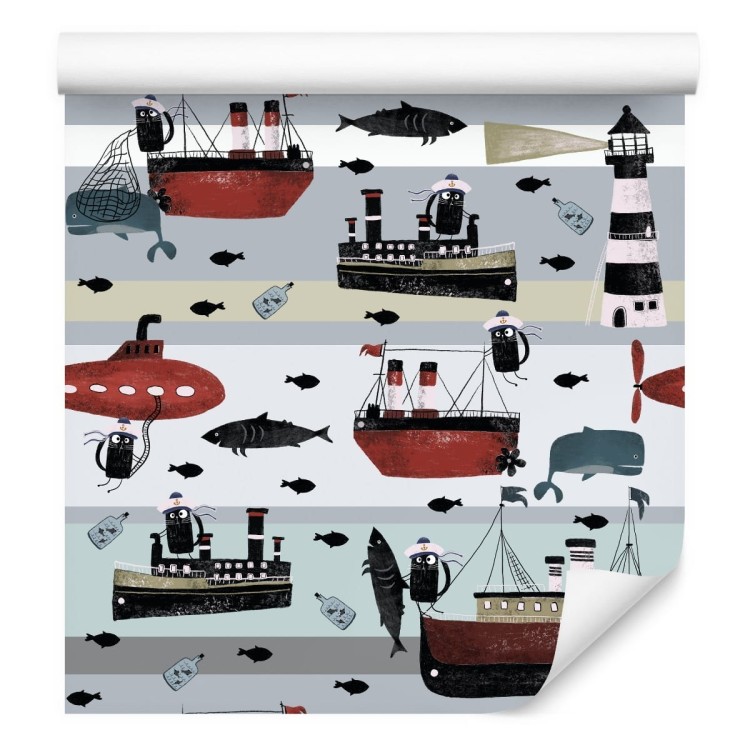 Tapeta Bajkowe Zwierzątka Na Statkach