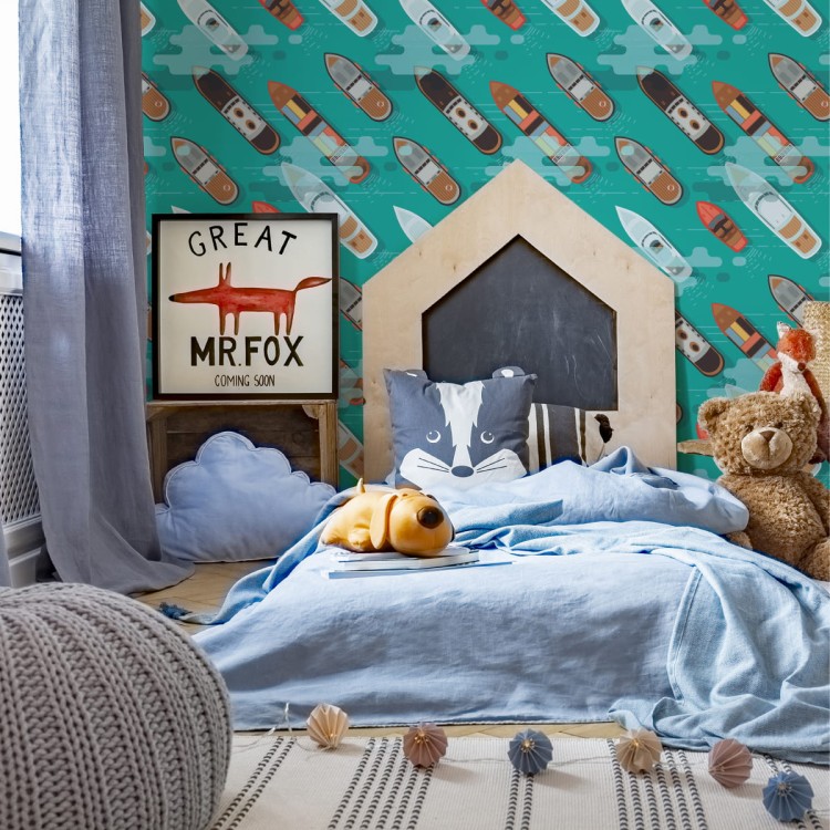 Tapeta Kolorowe Statki Z Lotu Ptaka