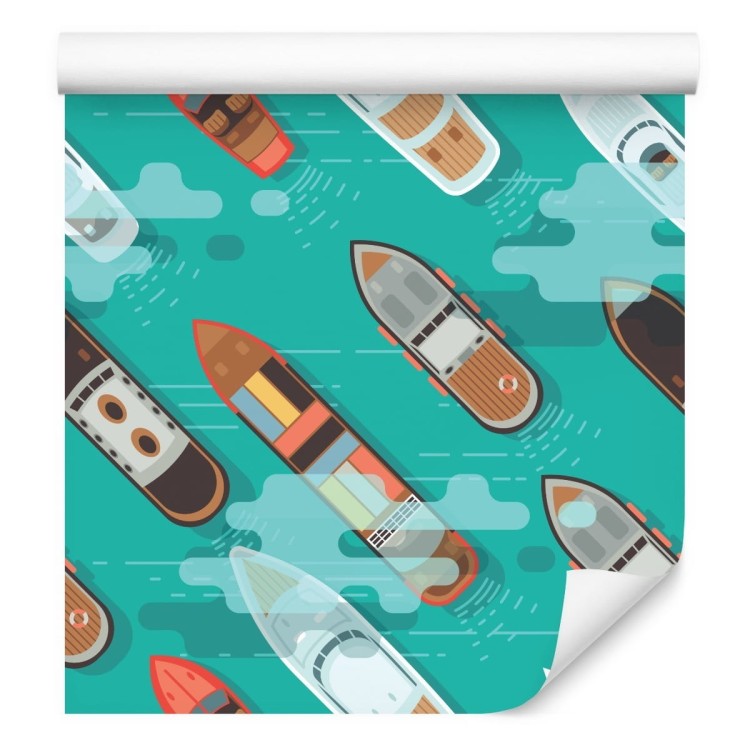 Tapeta Kolorowe Statki Z Lotu Ptaka