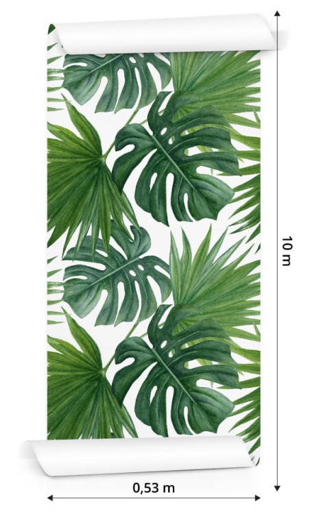 Tapeta Zielone Liście