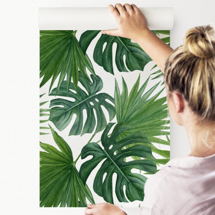 Tapeta Zielone Liście