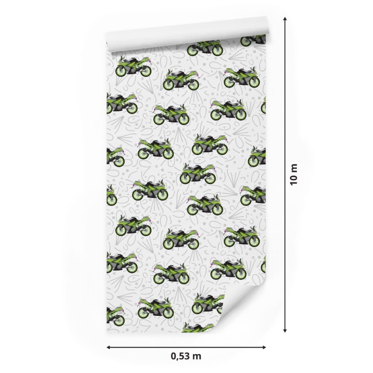 Tapeta Nowoczesne Motocykle Z Wzorkami