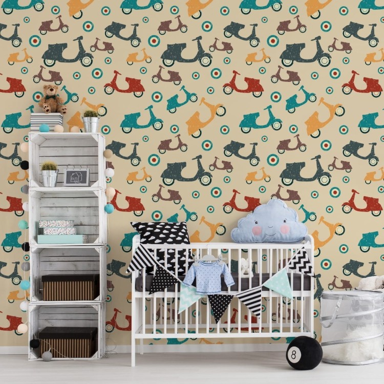 Tapeta Skutery W Stylu Vintage
