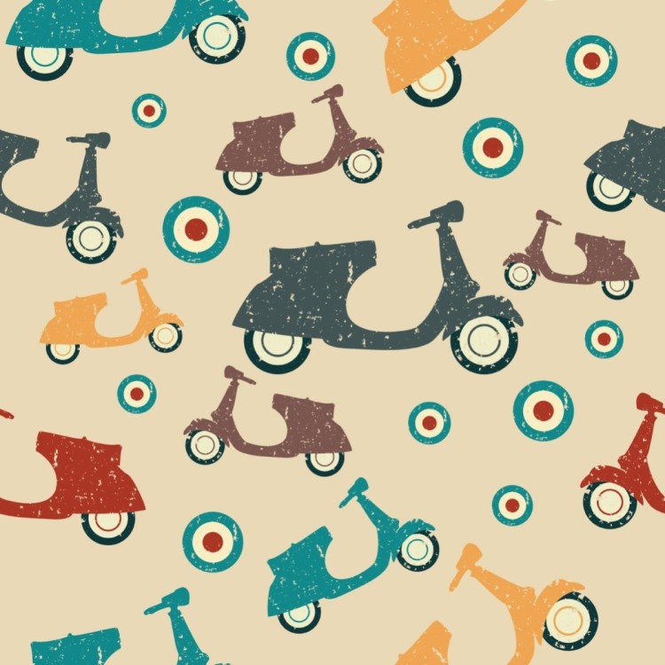 Tapeta Skutery W Stylu Vintage