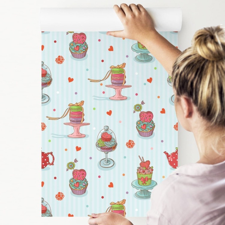 Tapeta Kolorowe Wypieki Cukiernicze