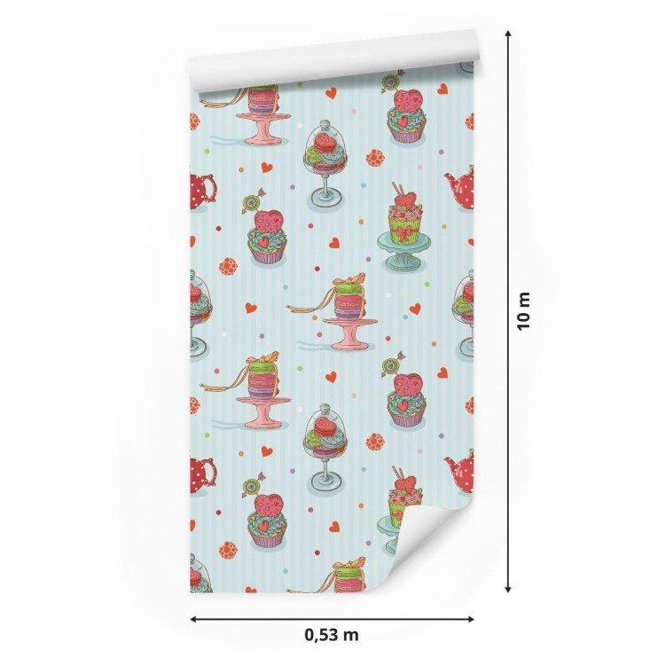 Tapeta Kolorowe Wypieki Cukiernicze