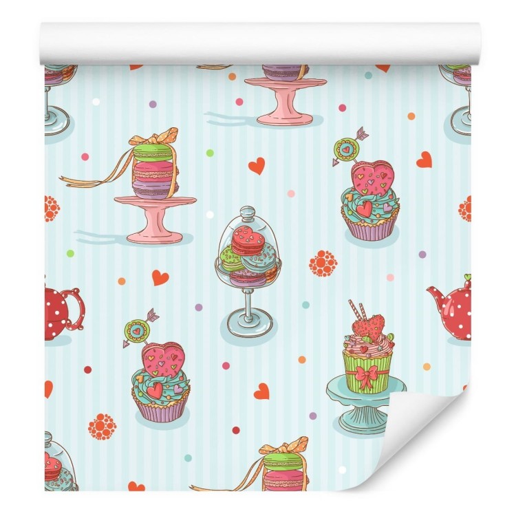 Tapeta Kolorowe Wypieki Cukiernicze