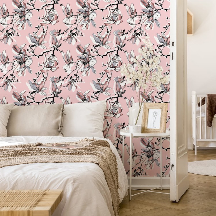 Tapeta Pastelowe Kwiaty Magnolii