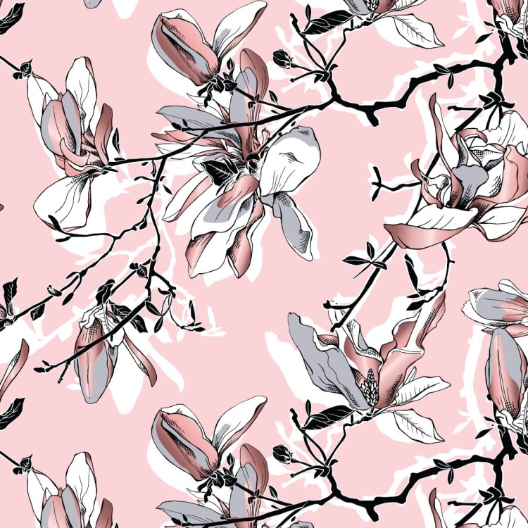 Tapeta Pastelowe Kwiaty Magnolii
