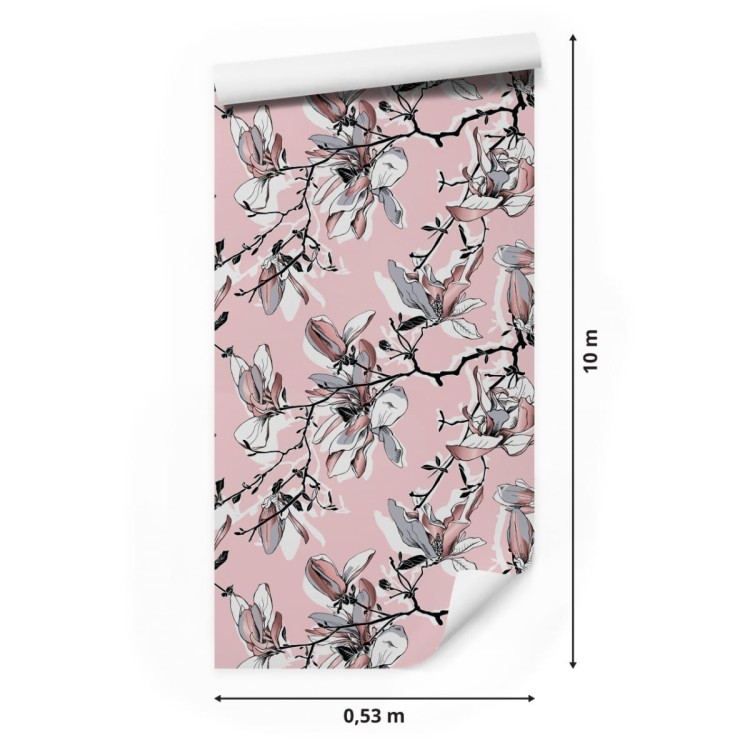 Tapeta Pastelowe Kwiaty Magnolii