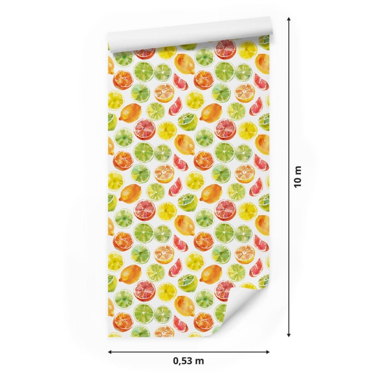 Tapeta Cytryny Limonki Pomarańcze, Kuchnia