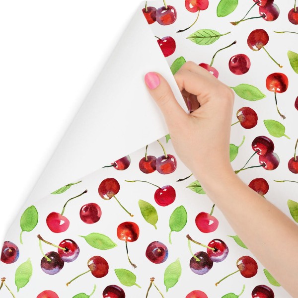 Tapeta W Owoce, Wiśnie, Liście, Do Kuchni