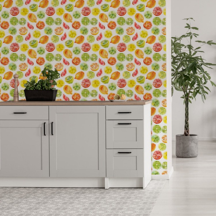 Tapeta Cytryny Limonki Pomarańcze, Kuchnia