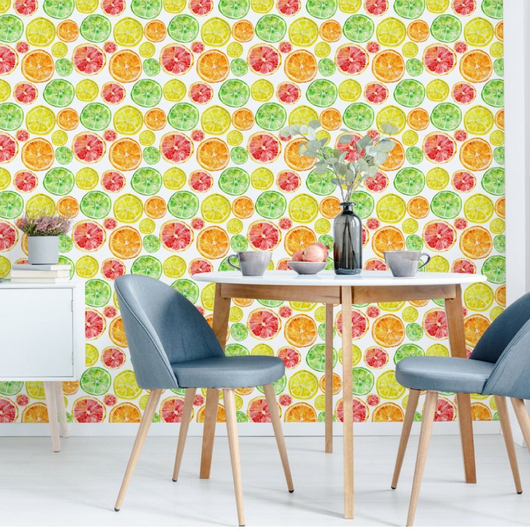Tapeta Do Jadalni Owoce Cytryny Pomarańcze Limonki