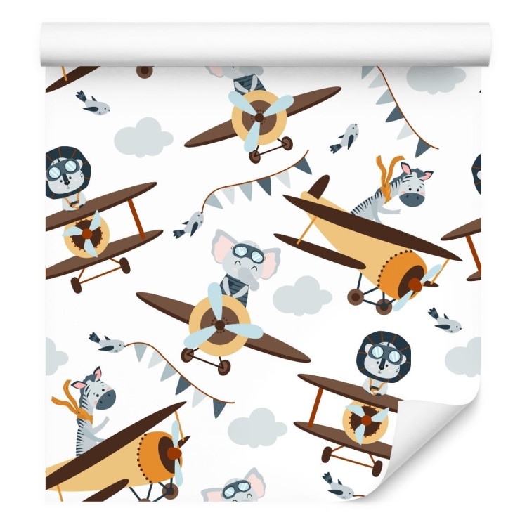 Tapeta Bajkowe Zwierzątka W Samolotach