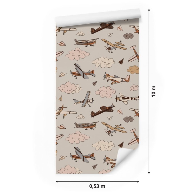 Tapeta Samoloty W Stylu Vintage
