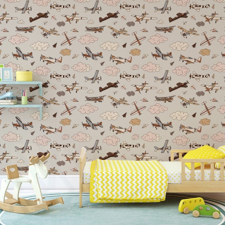 Tapeta Samoloty W Stylu Vintage