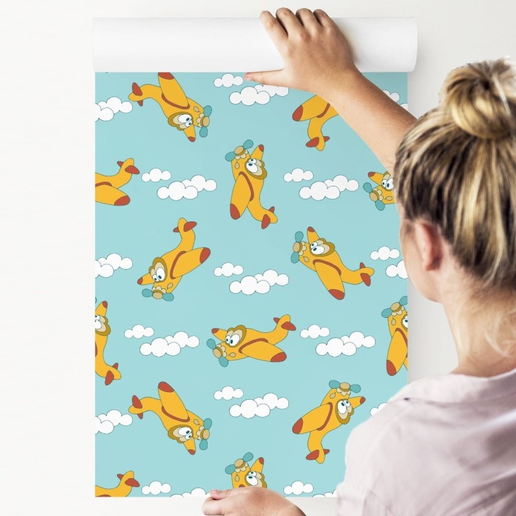 Tapeta Bajkowe Samoloty